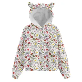 Nipin Blossom Kid’s Borg Fleece Hoodie With Ear