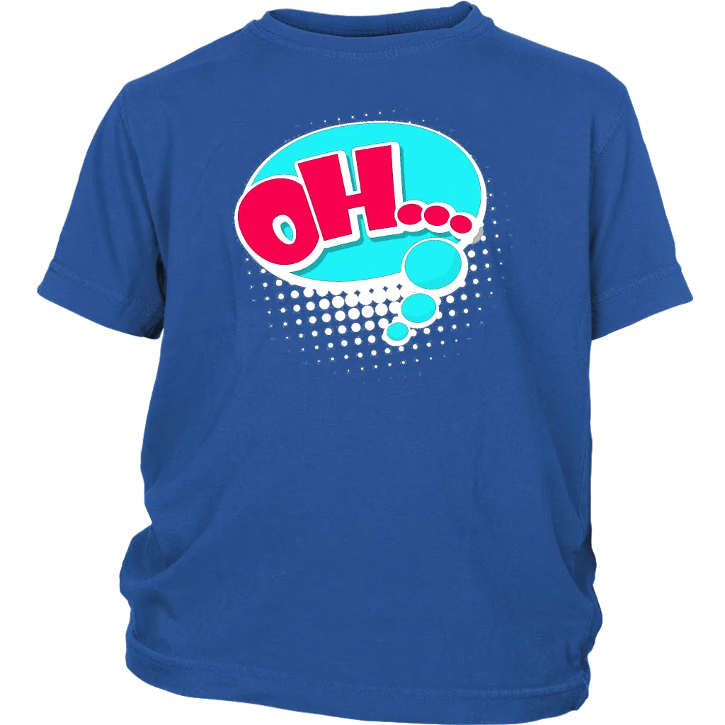 OH! T-Shirt Gift Tee Speech Bubble Cartoon Comic style