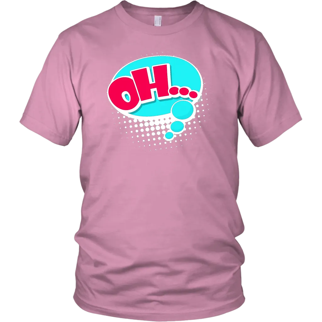 OH! T-Shirt Gift Tee Speech Bubble Cartoon Comic style