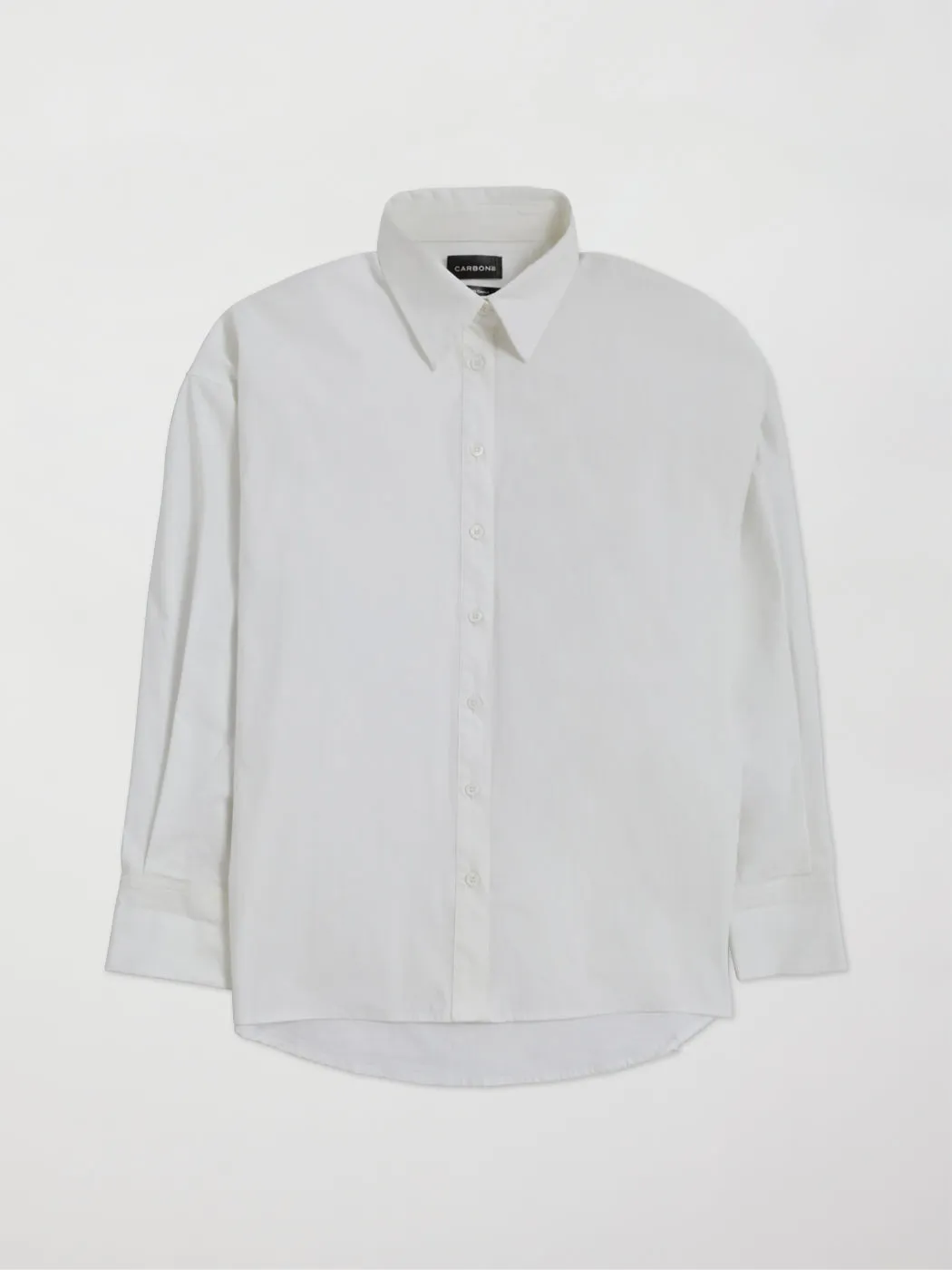 Oversized Button Up Shirt - White