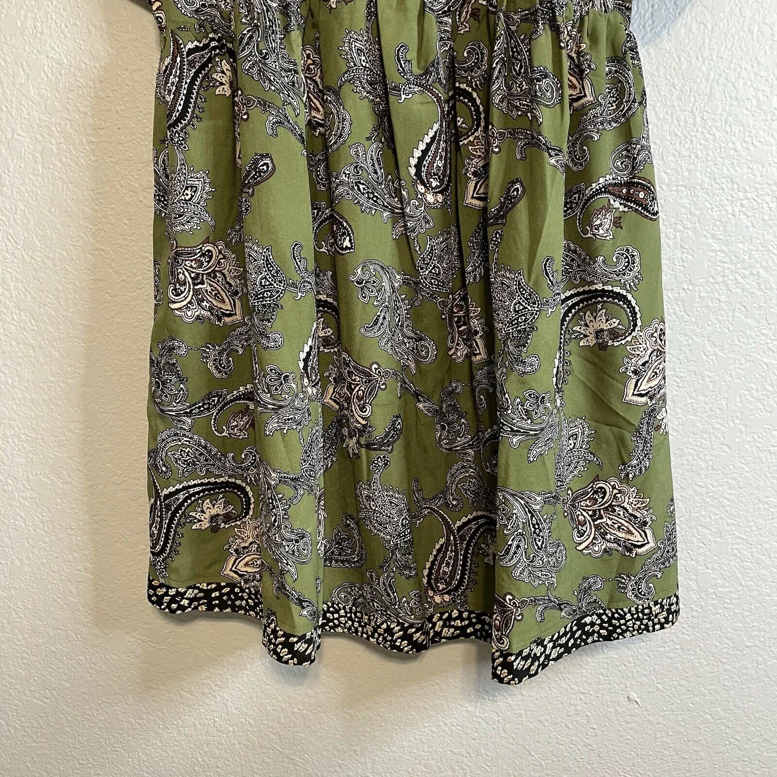 Paisley V-Neck Dress