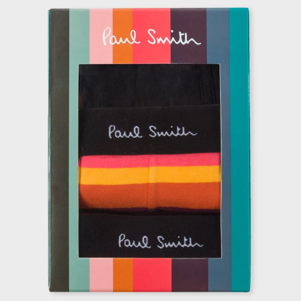 Paul Smith - Men's Mixed Boxer Briefs Three Pack in Black and Multi Colour