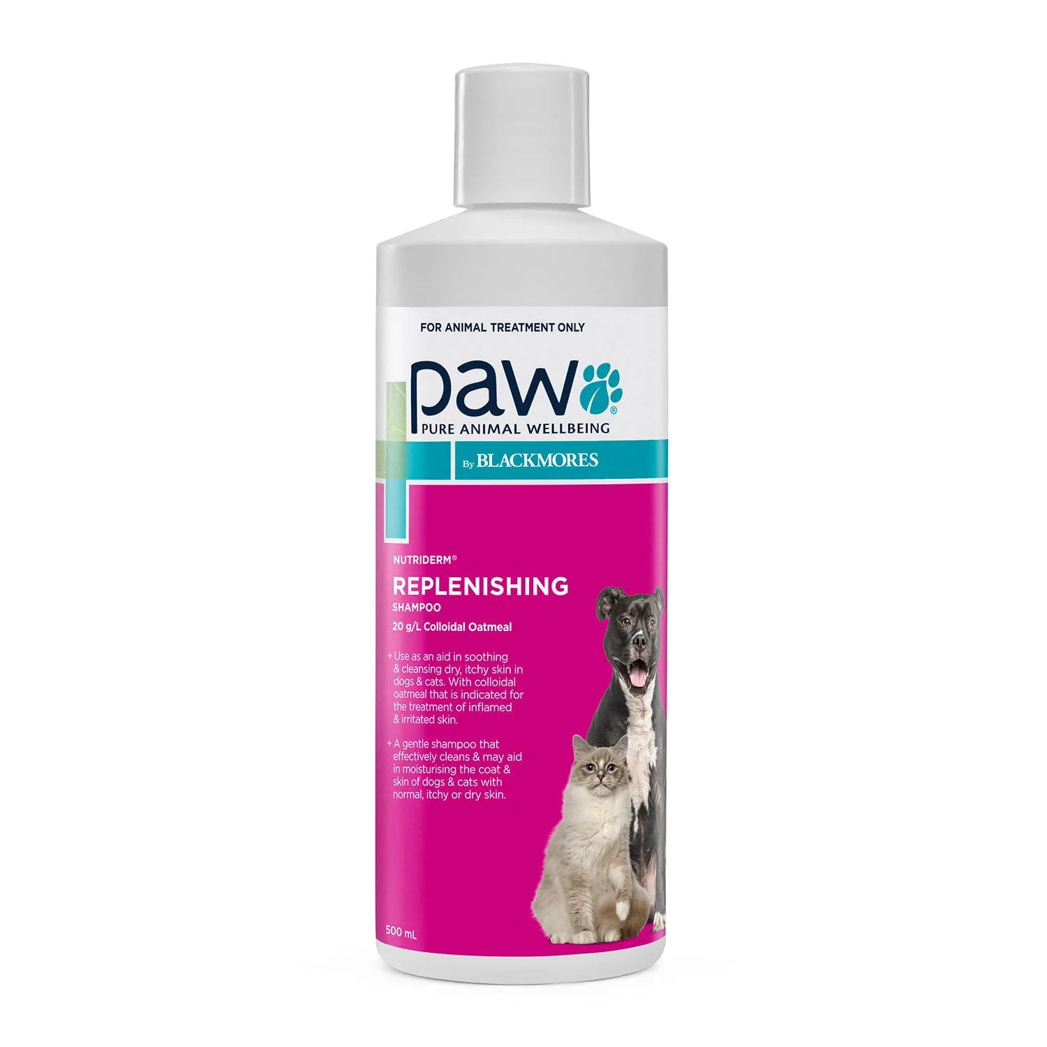 PAW NutriDerm Replenishing Shampoo for Dogs & Cats 500ml