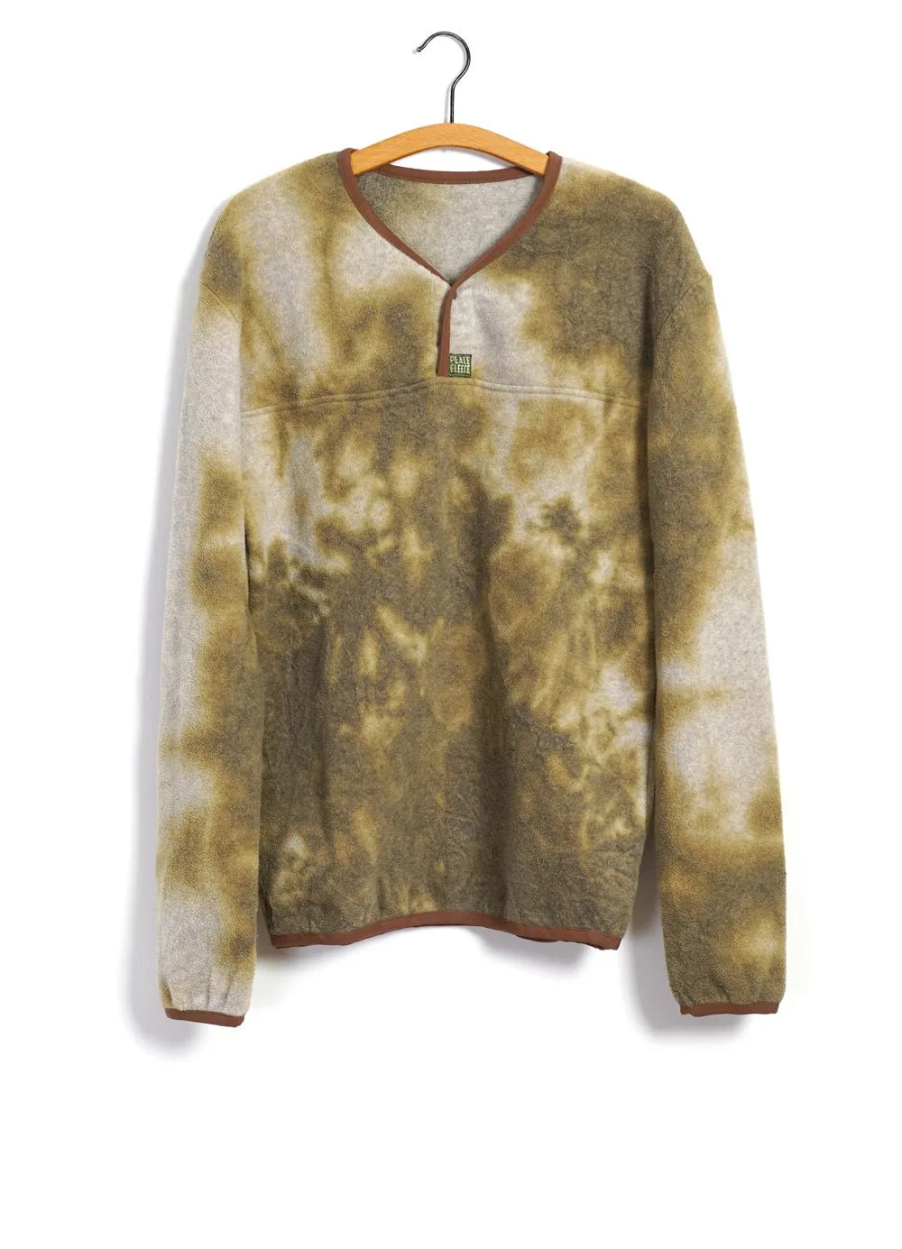 PEACE FLEECE | Tie-Dye Long Sleeve T | Yellow/Khaki