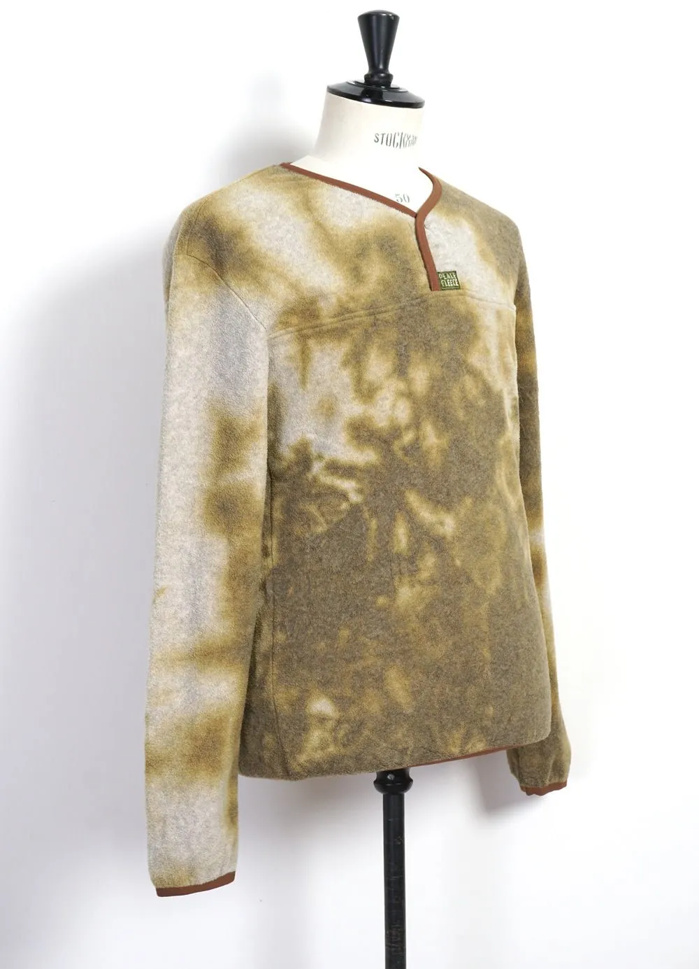 PEACE FLEECE | Tie-Dye Long Sleeve T | Yellow/Khaki