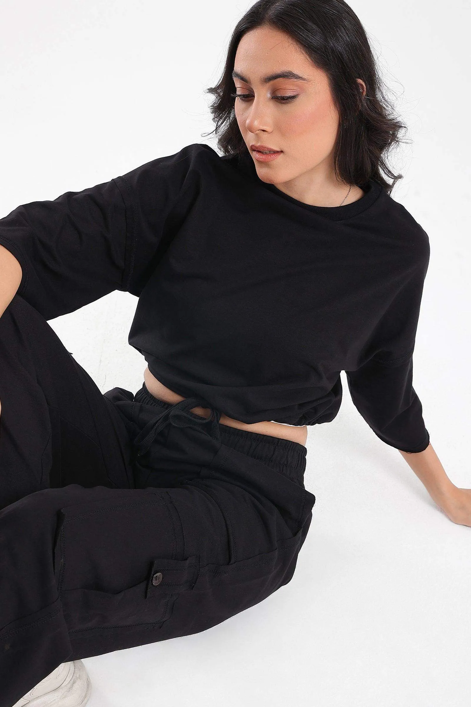 Plain Lounge Crop Top