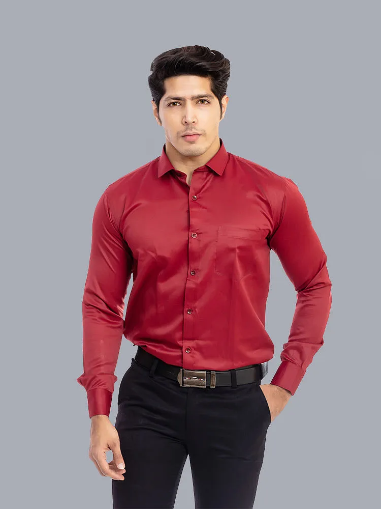 Plain Shirts For Men -  Red Formal Shirts for Men | Buy Now