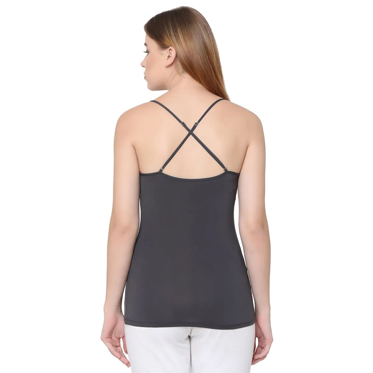 Polyamide Spandex Camisole With Detachable Back Strap (PACK of 2) SC-5