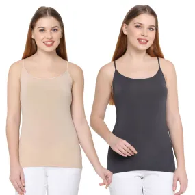 Polyamide Spandex Camisole With Detachable Back Strap (PACK of 2) SC-5