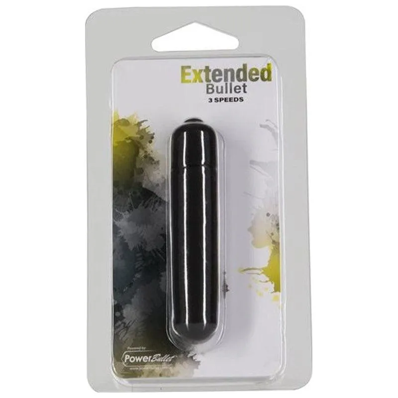 Power Bullet Extended 9cm 3 Speed Black