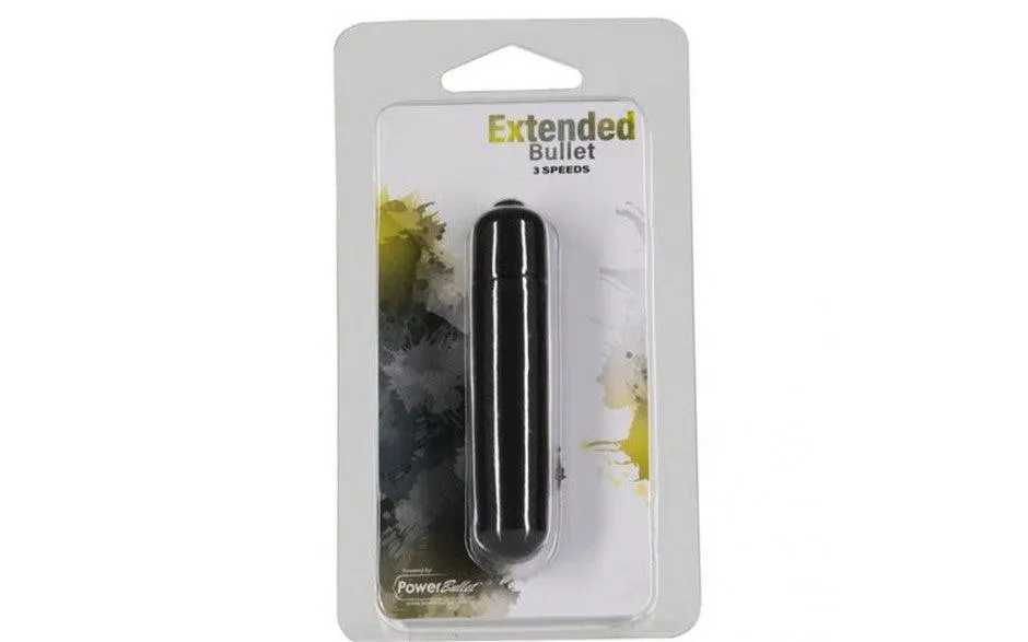 Power Bullet Extended 9cm 3 Speed Black