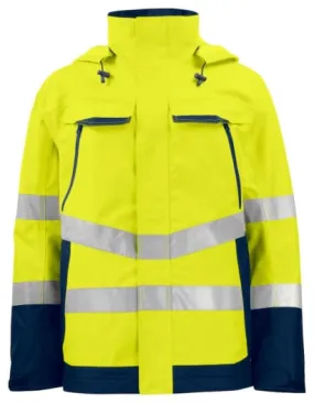 Projob 6440 High Visibility Wind and waterproof shell jacket Class 3 Hi Vis