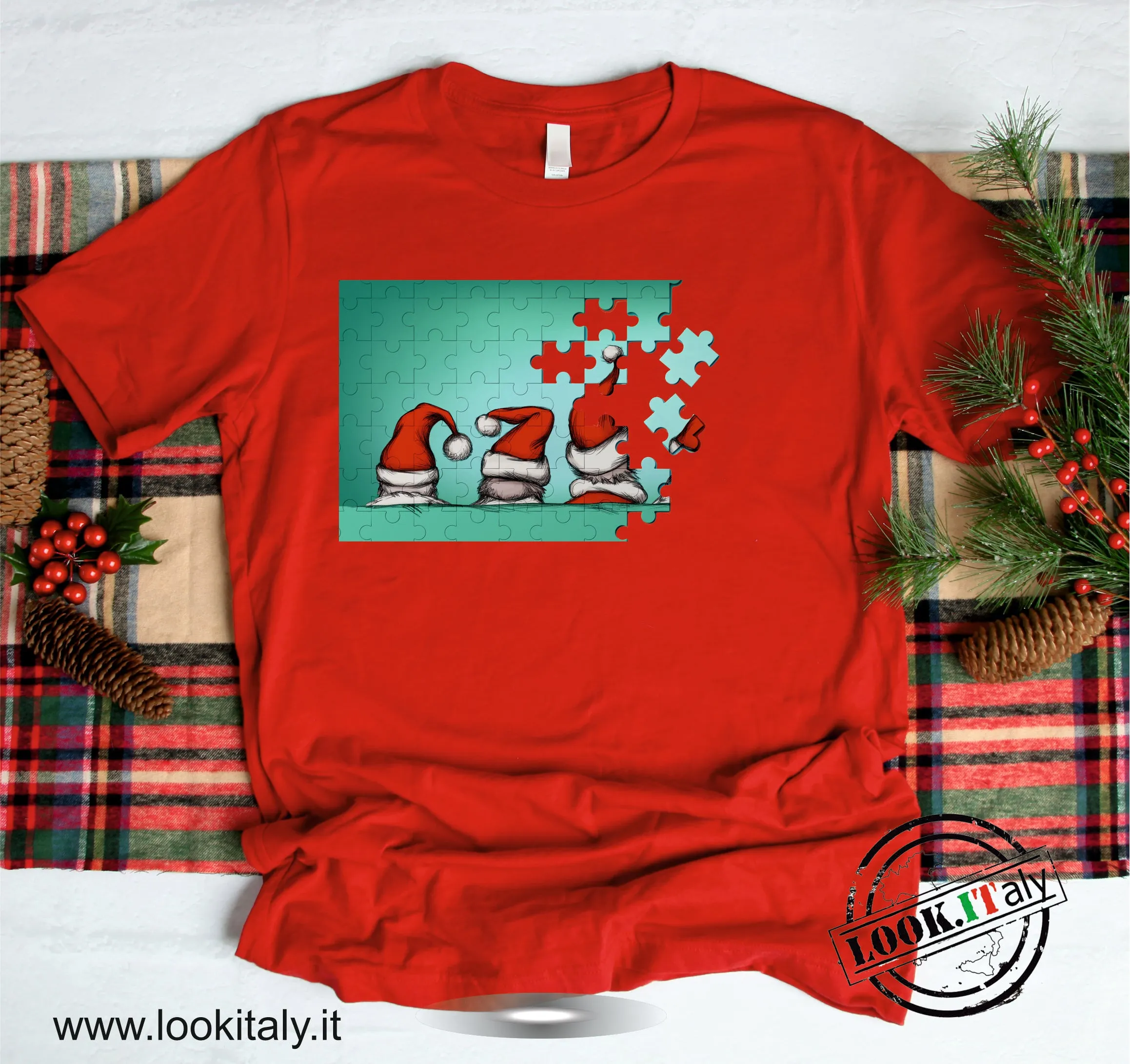 Puzzle di Natale t-shirt