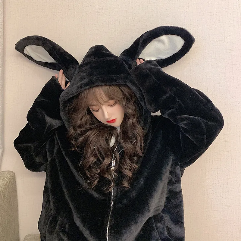 Rabbit ear coat KF81764