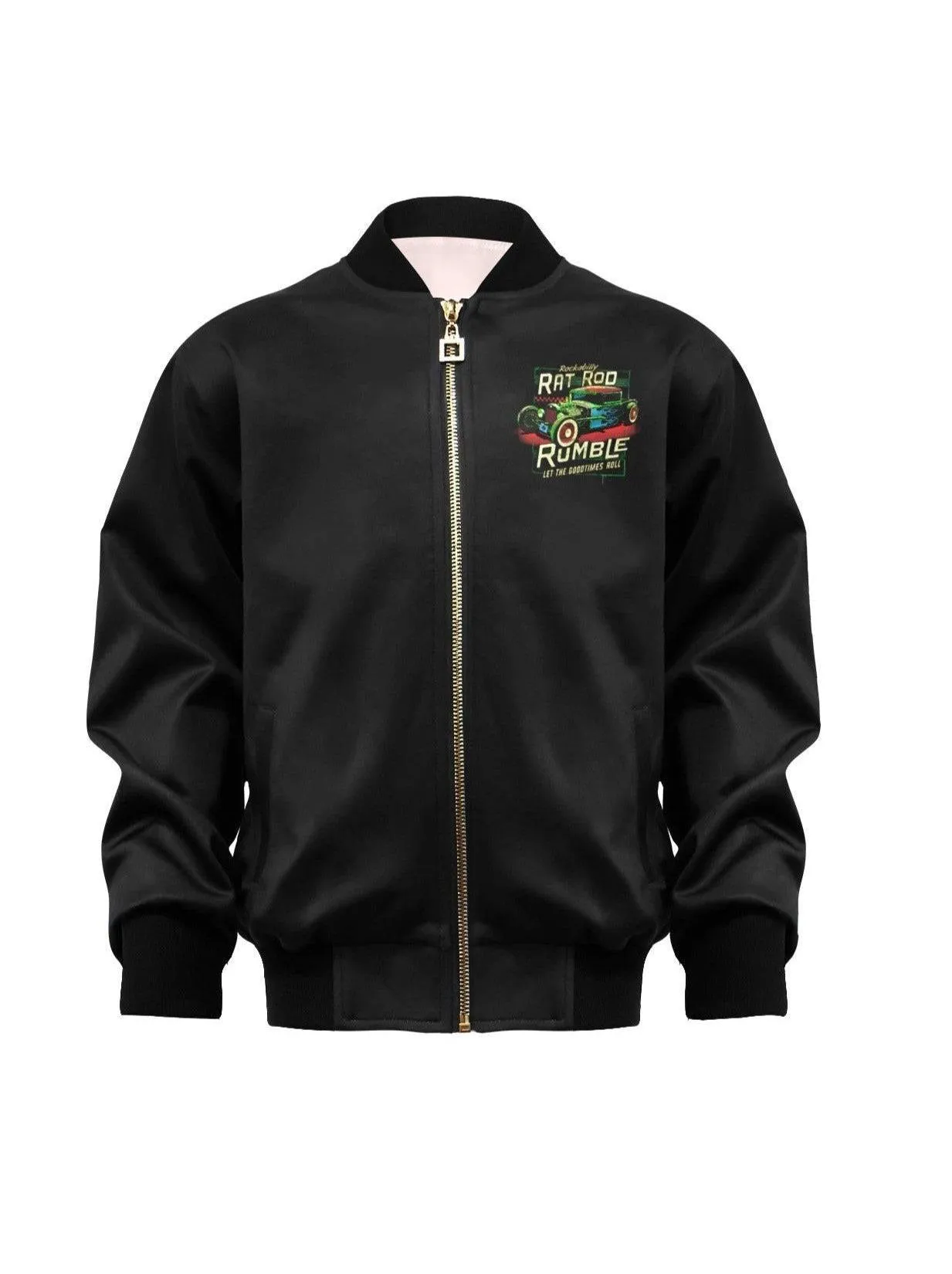 Rat Rod Rumble Kid's Bomber Jacket With Pockets