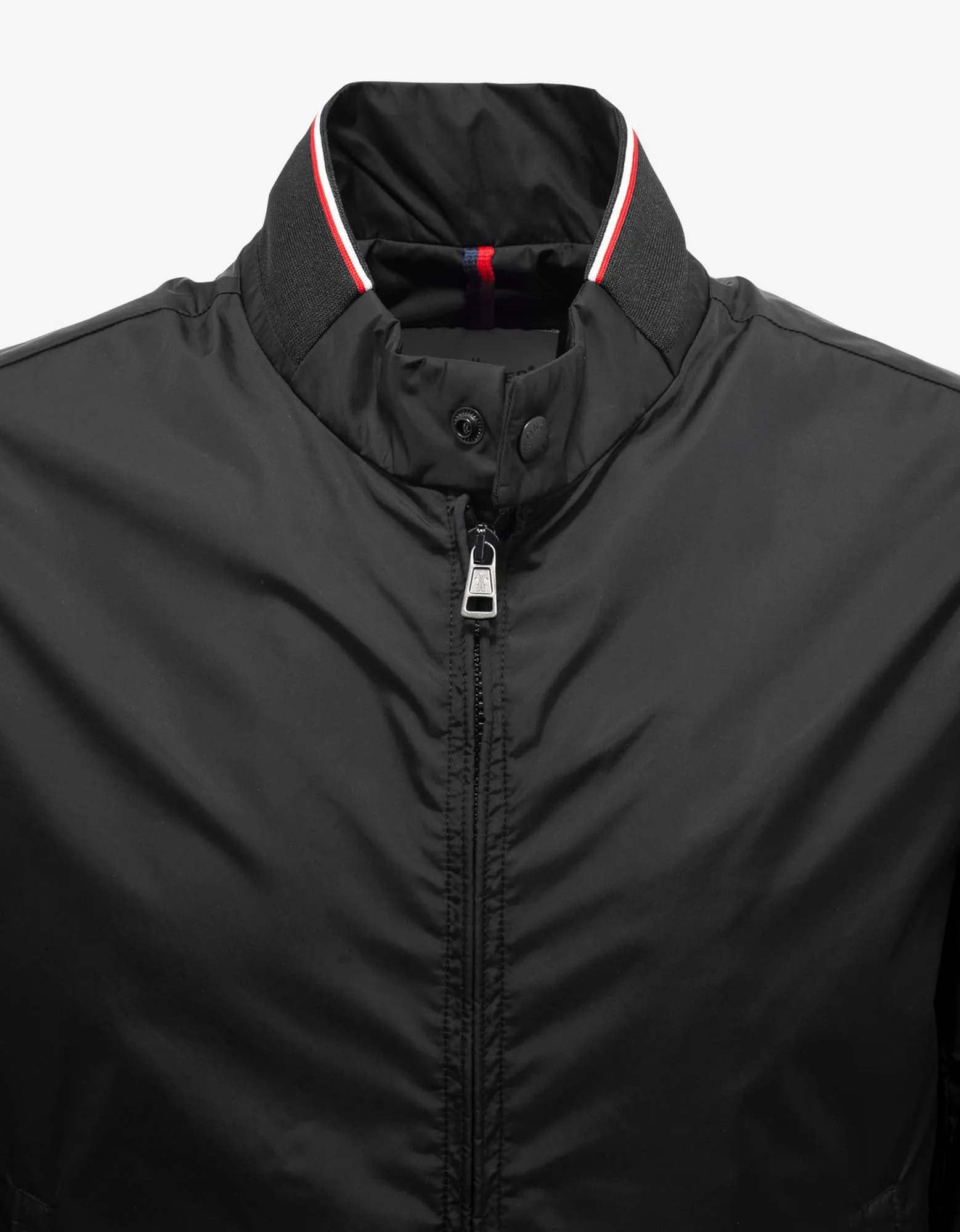 Reppe Black Nylon Bomber Jacket