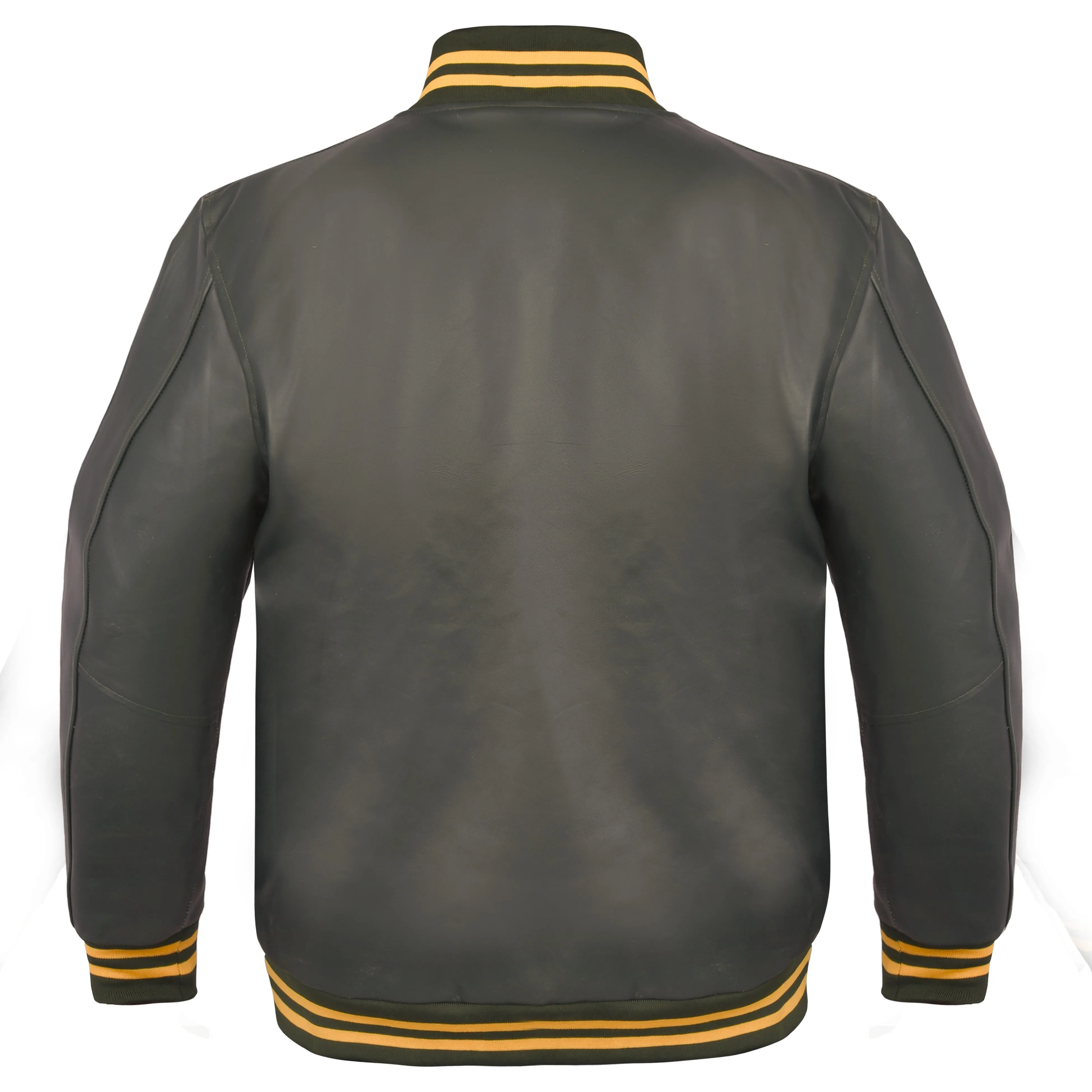 Royal Arch Chapter Jacket - Leather With Customizable Gold Embroidery