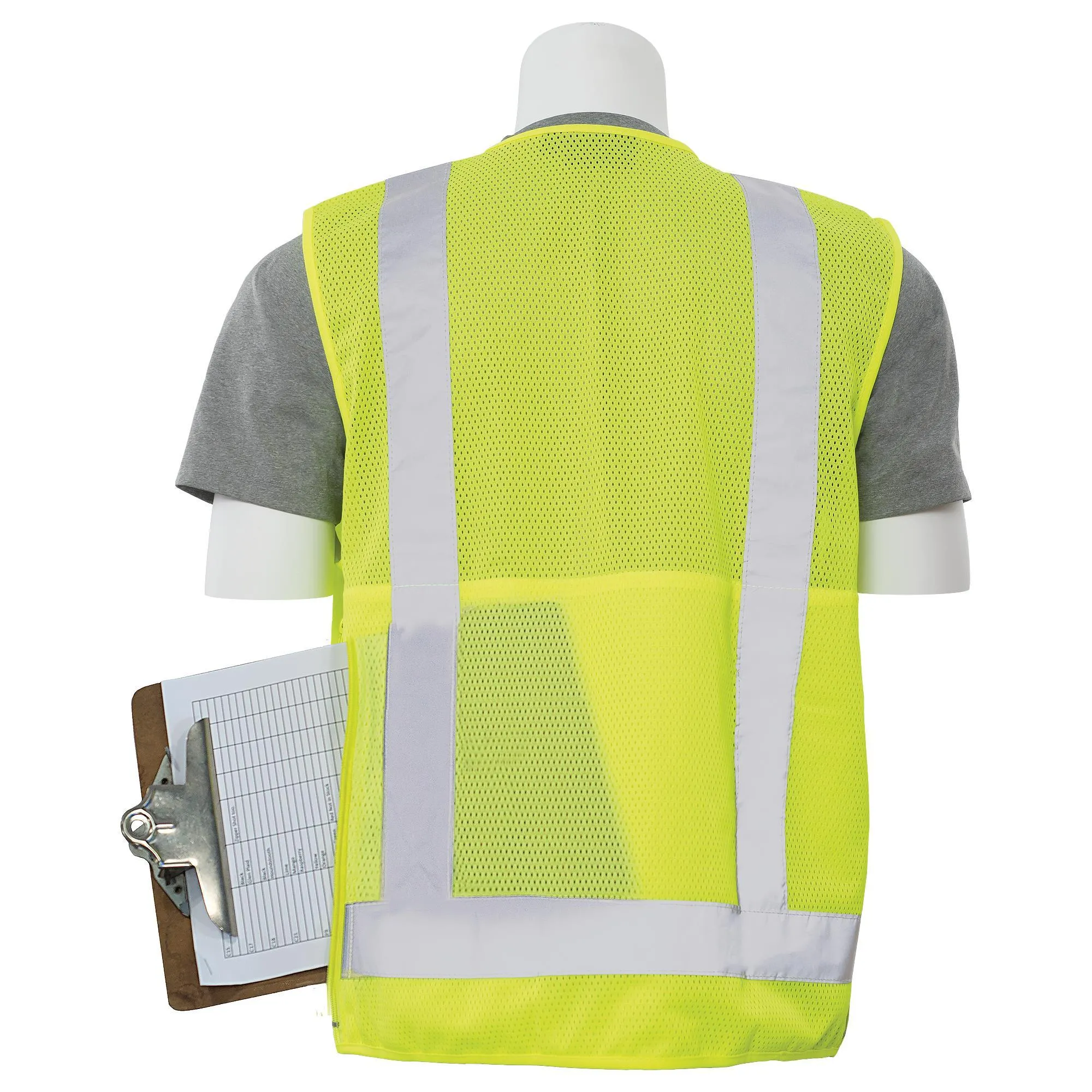 S205 Class 2 Surveyor's Safety Vest with Tablet Pocket 1PC