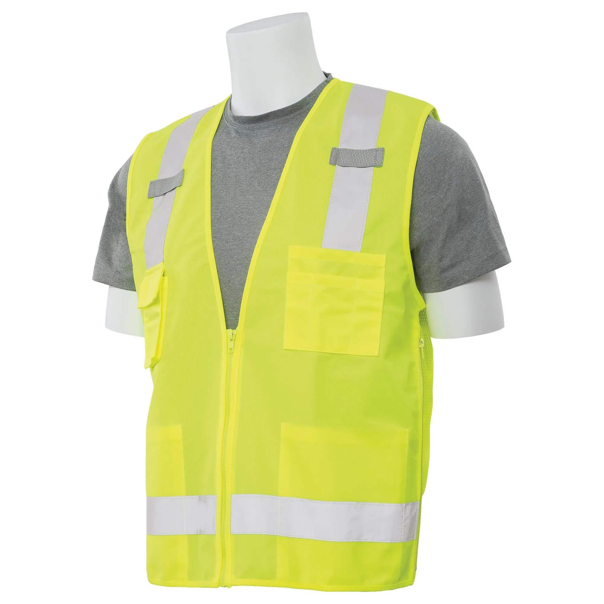 S205 Class 2 Surveyor's Safety Vest with Tablet Pocket 1PC