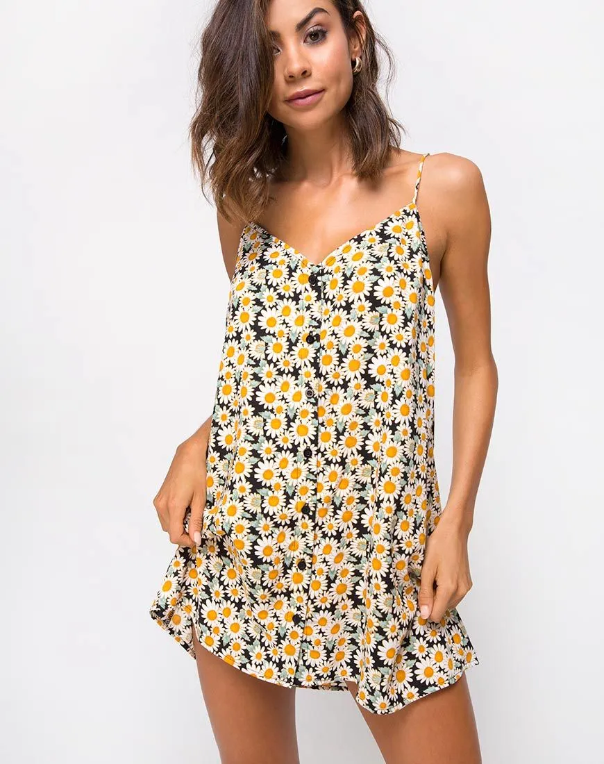 Sanna Slip Dress in Delightful Daisy