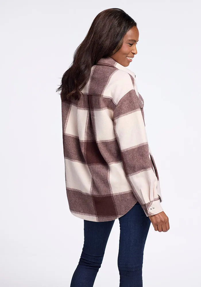 Sawyer Shacket - Chai Latte Plaid