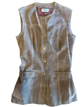 Suede vest