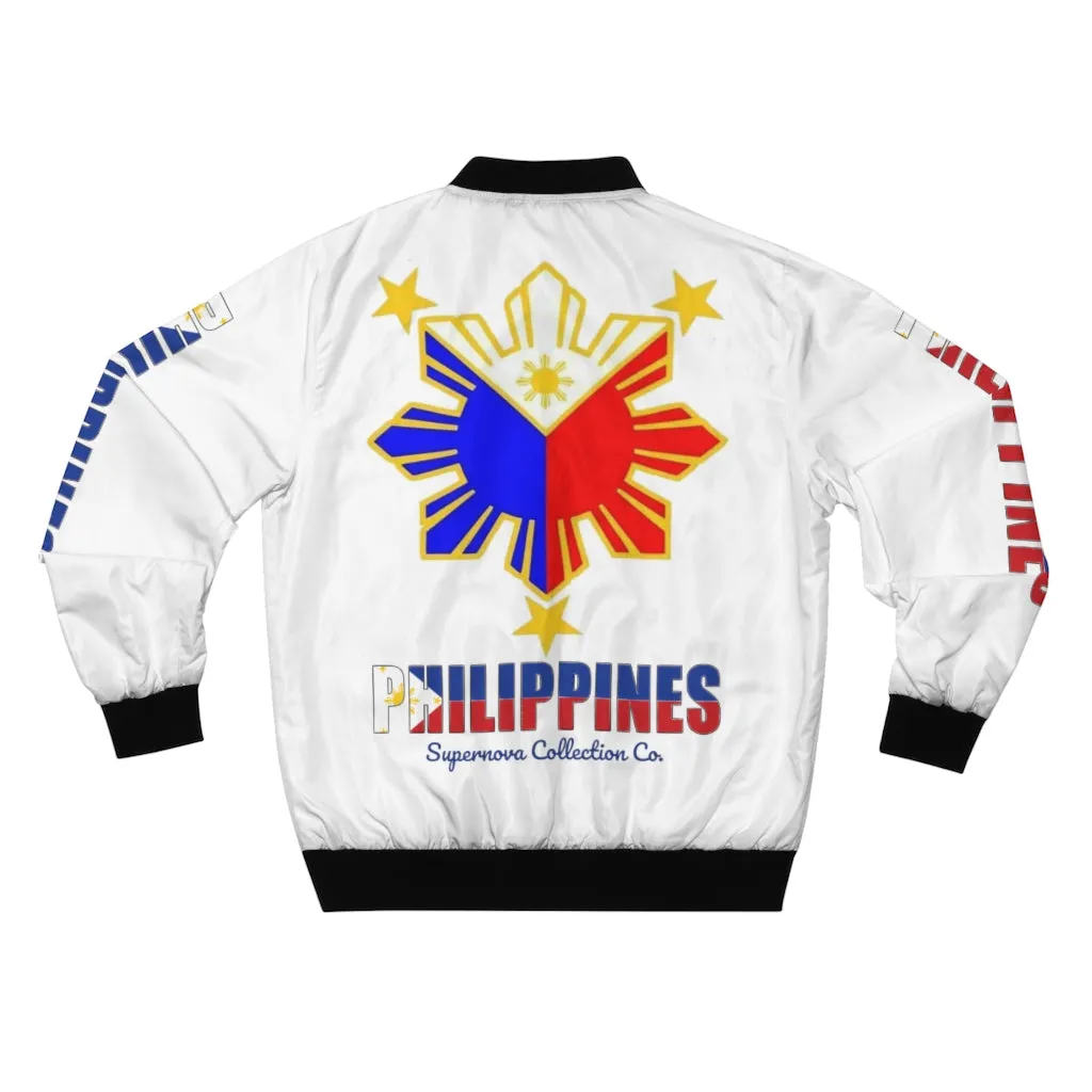 Supernova Philippines White Bomber Jacket