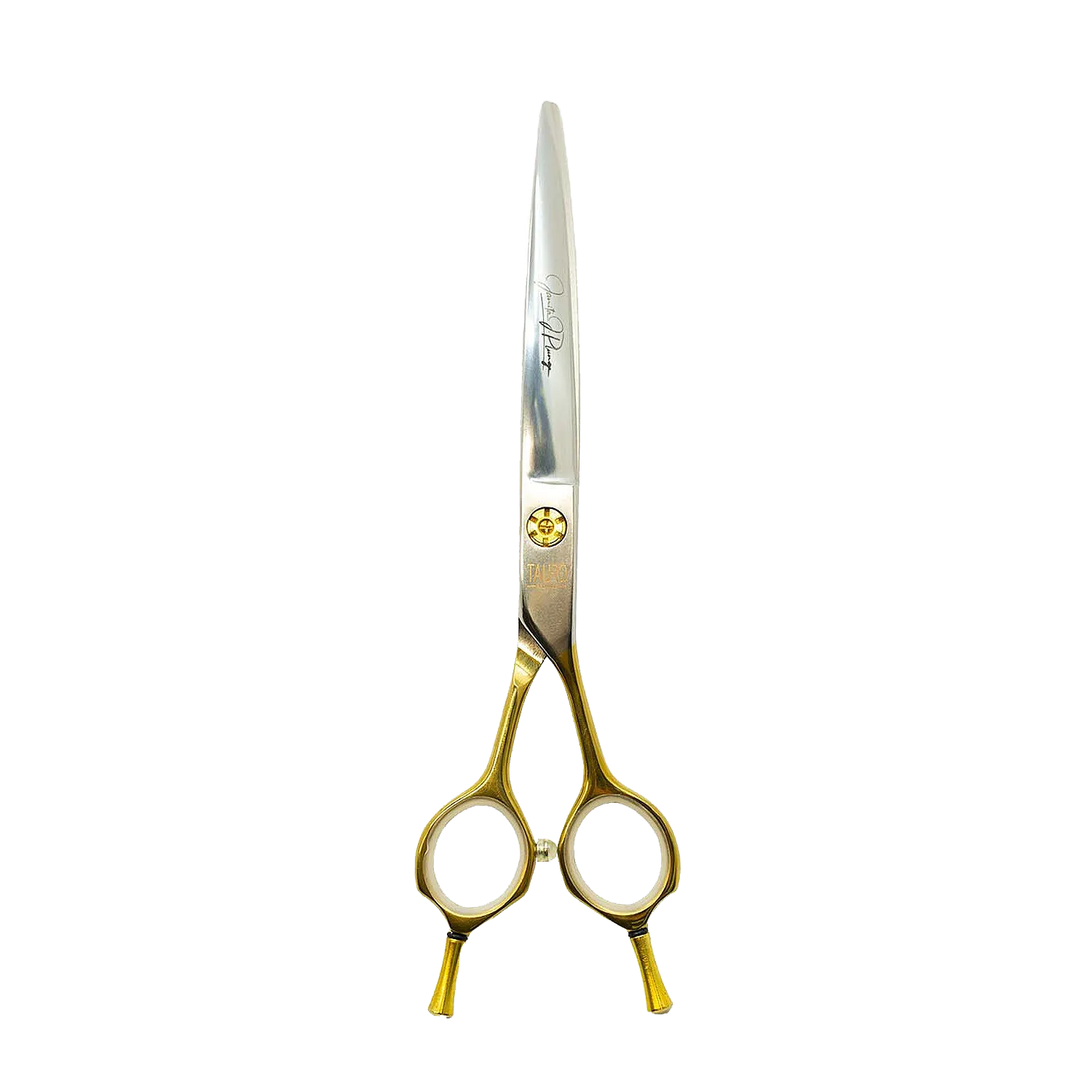 Tauro Pro Line Pro shear cutting scissors Janita Plungė line, for the right-handed, 440c stainless steel, golden handles