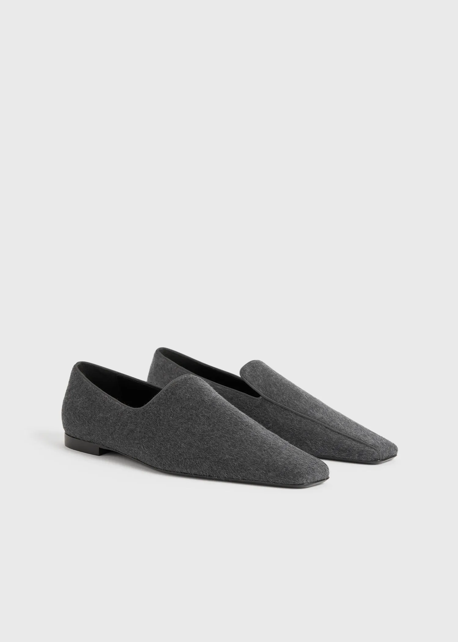 The Piped Loafer grey melange