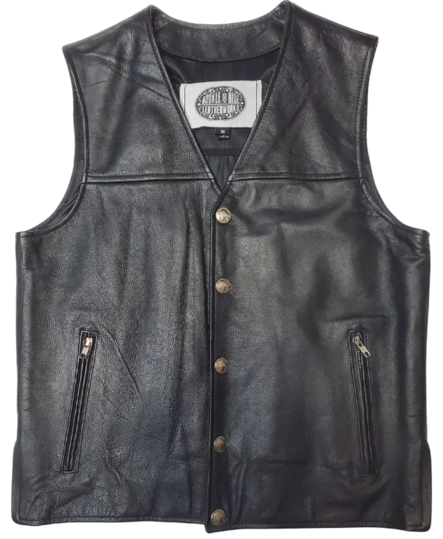 The "Shiloh" Solid Side Buffalo Nickel Vest