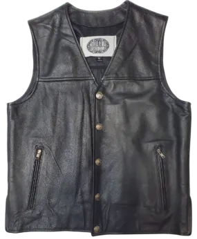 The "Shiloh" Solid Side Buffalo Nickel Vest