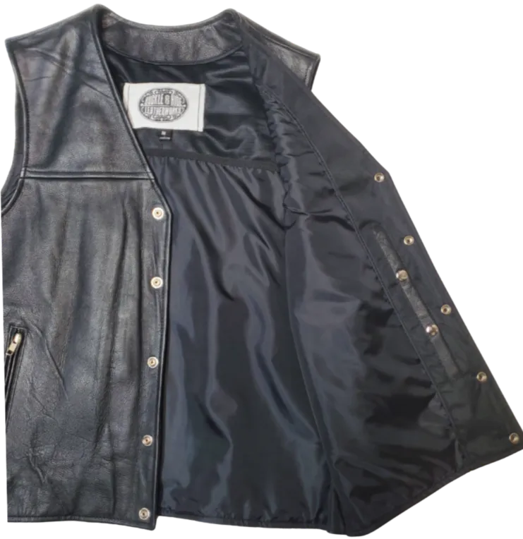 The "Shiloh" Solid Side Buffalo Nickel Vest