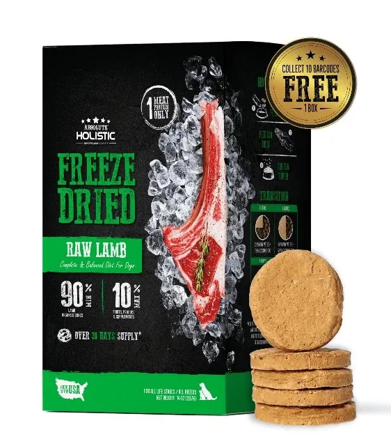 TRY & BUY: Absolute Holistic Freeze Dried Patties Dog Food - Lamb