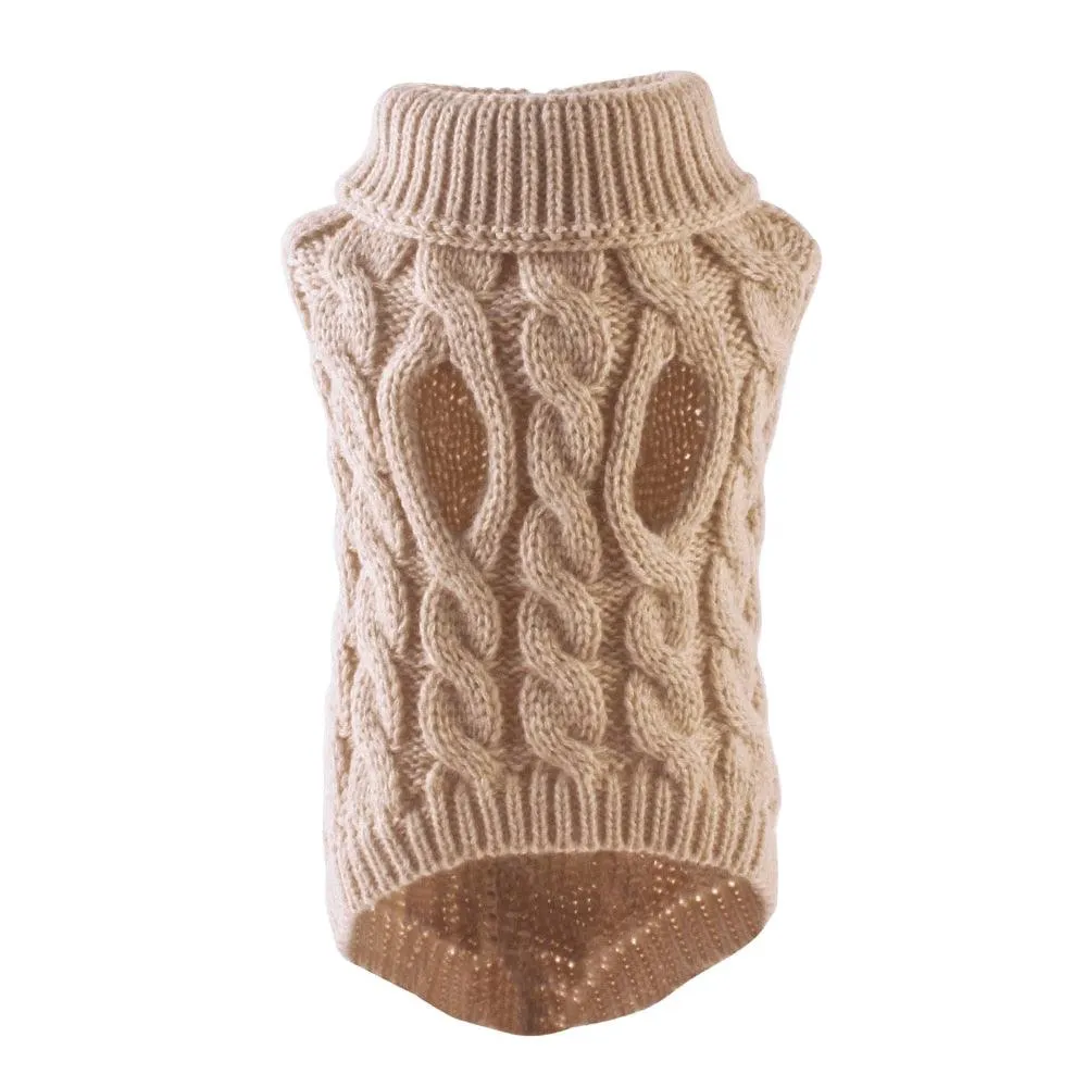 Turtleneck Knitted Pet Sweater Vest