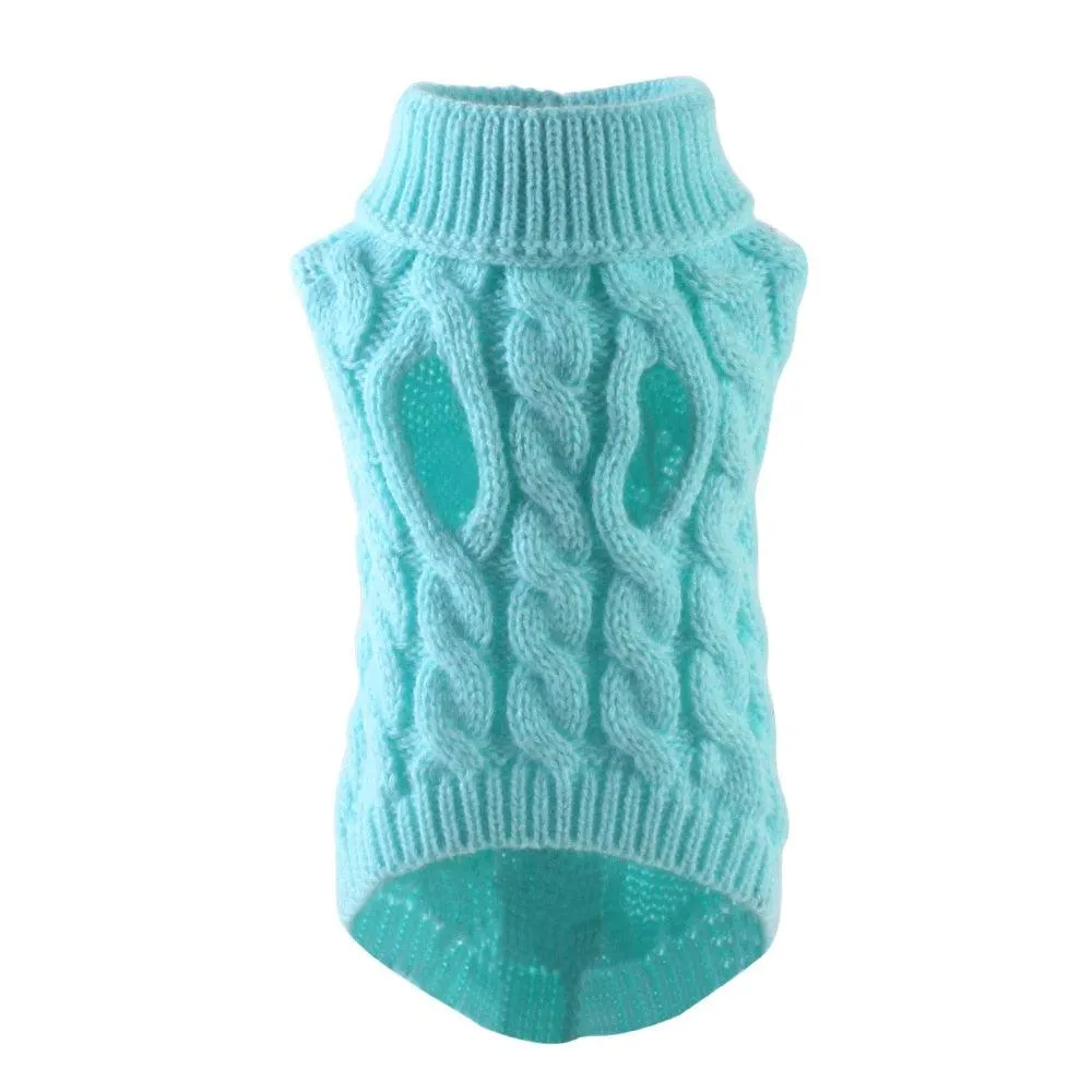 Turtleneck Knitted Pet Sweater Vest