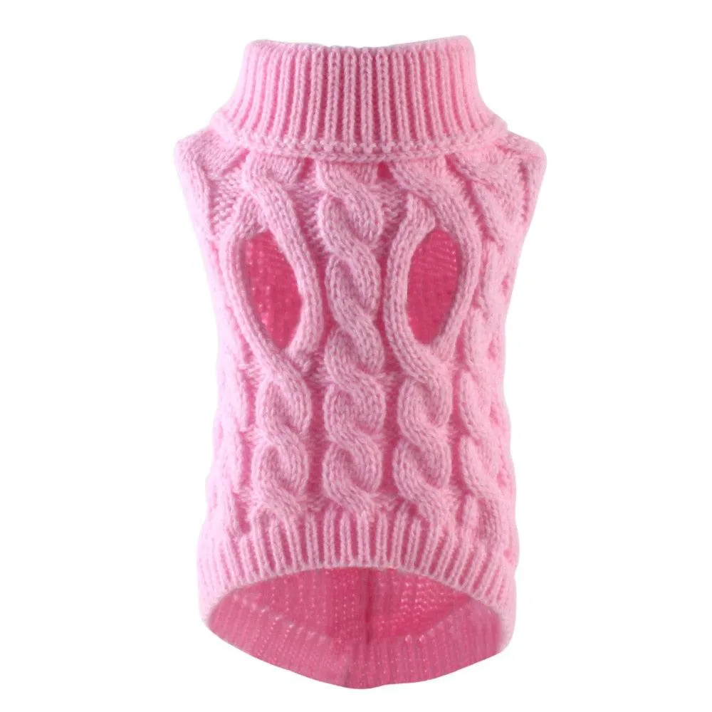 Turtleneck Knitted Pet Sweater Vest