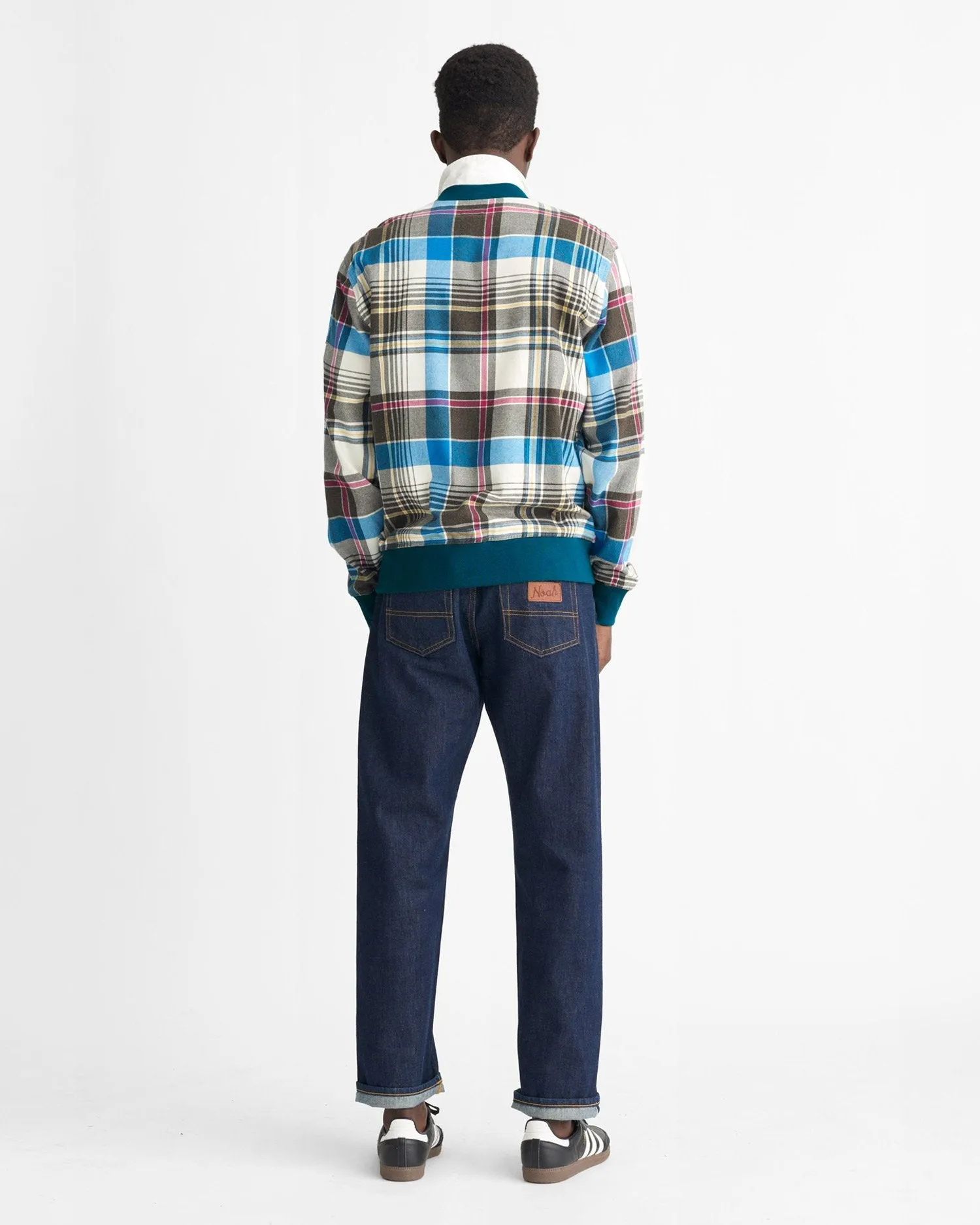 Ultrafine Plaid Bomber