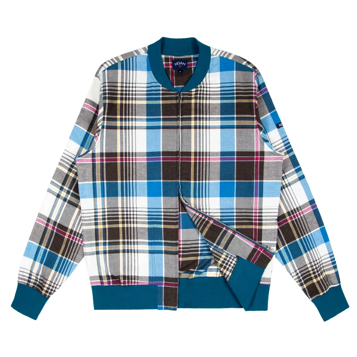 Ultrafine Plaid Bomber