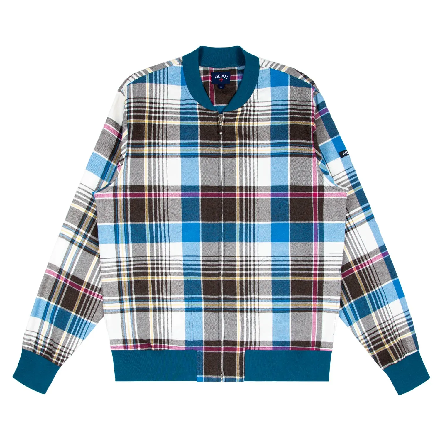 Ultrafine Plaid Bomber