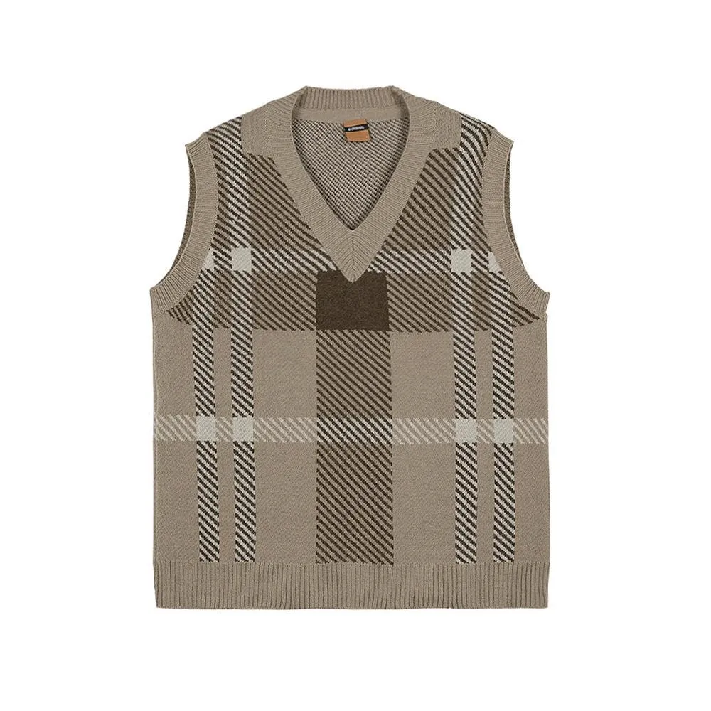 V-Neck Knitted Vest