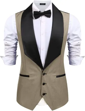 V-Neck Slim Fit Suit Vests (US Only)