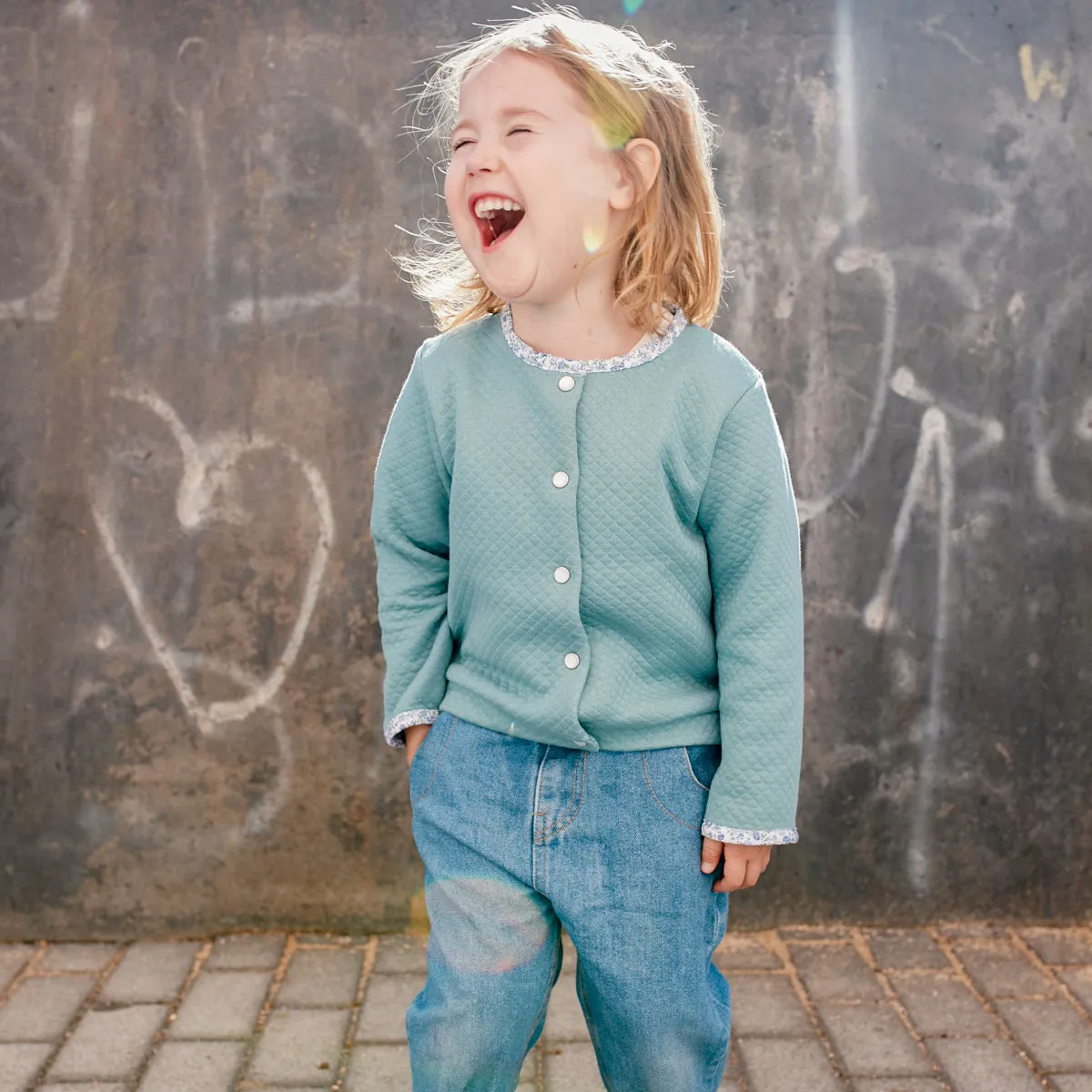 VEGA newborn fleece vest - Baby 1M/4Y - PDF Sewing Pattern