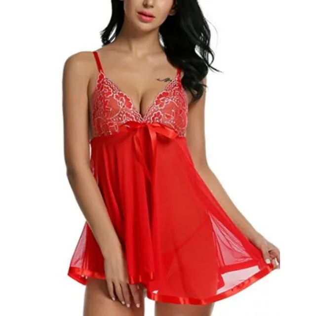 VenusFox Erotic Lace Sexy Babydoll Dress Lingerie