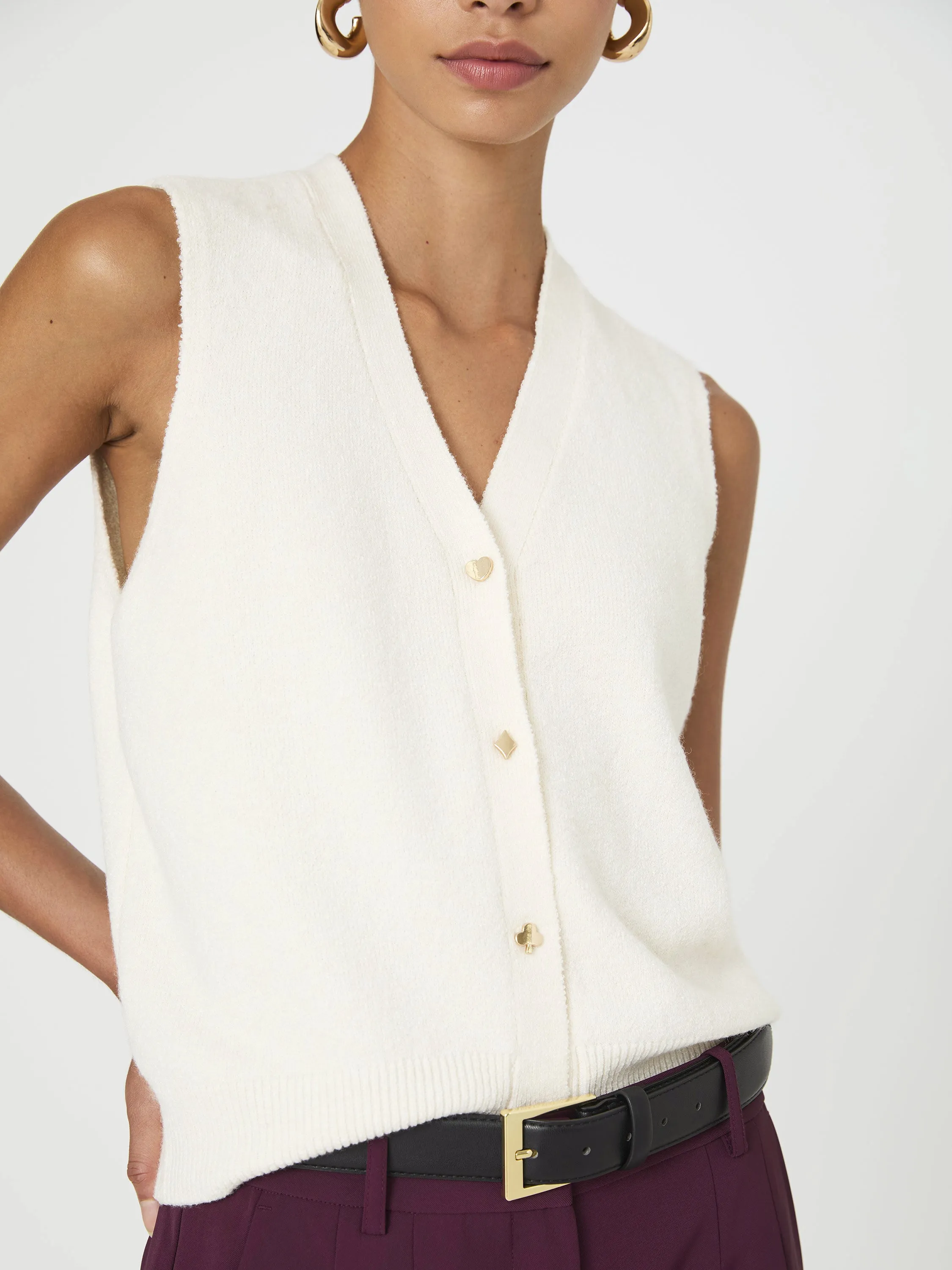 Vhari Button Down Vest