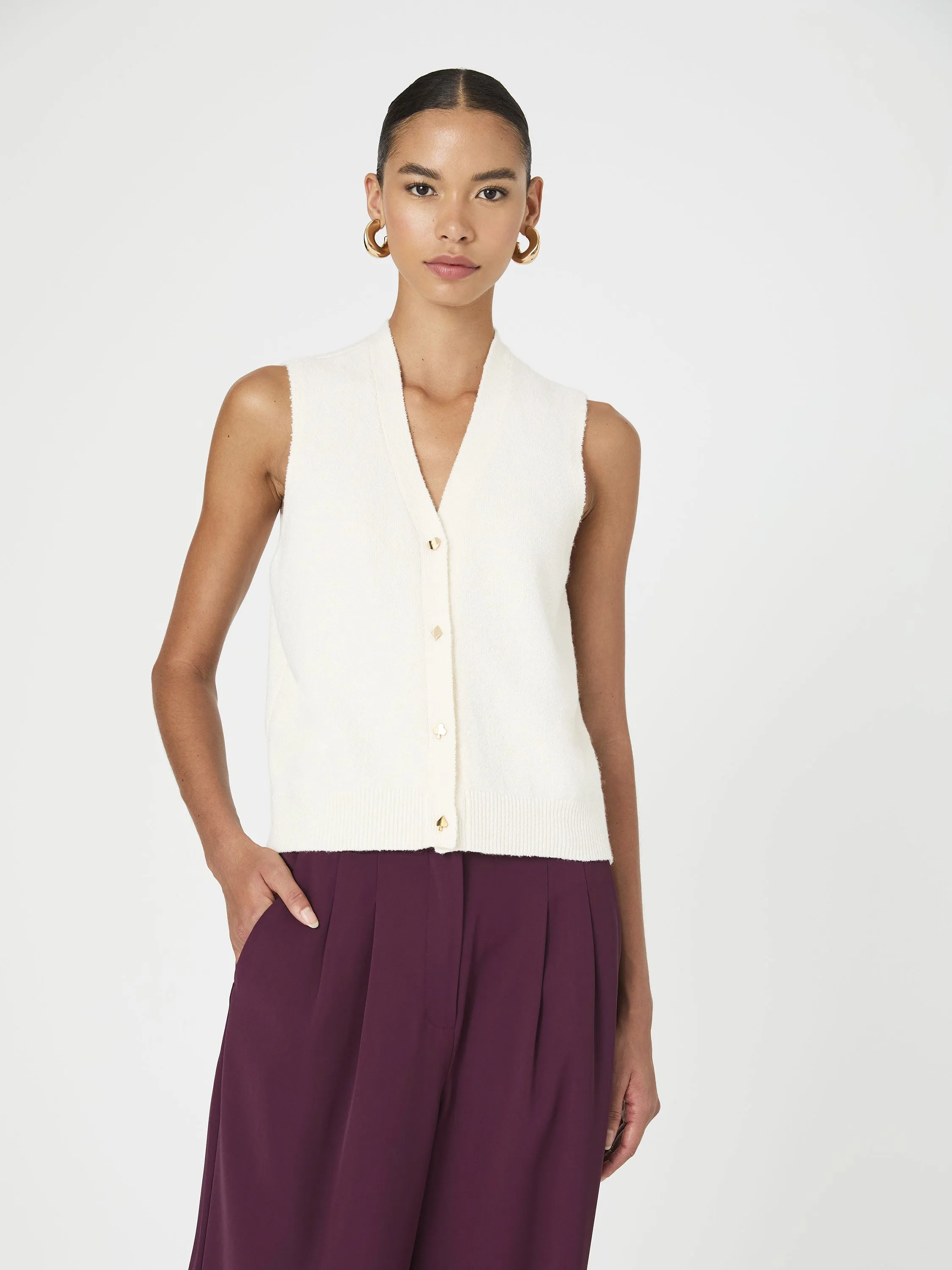 Vhari Button Down Vest