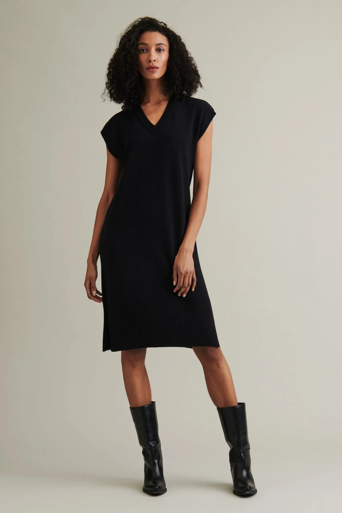 Vänö Merino Wool Dress Black