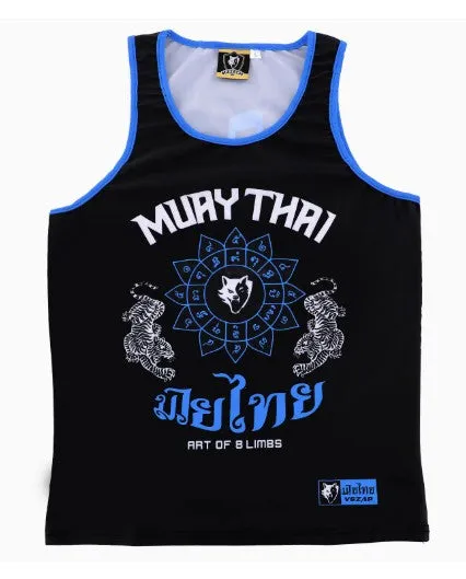 Vszap VTT026 Muay Thai Boxing Quick Dry Vest Tank Top S-4XL 2 Colours Unisex