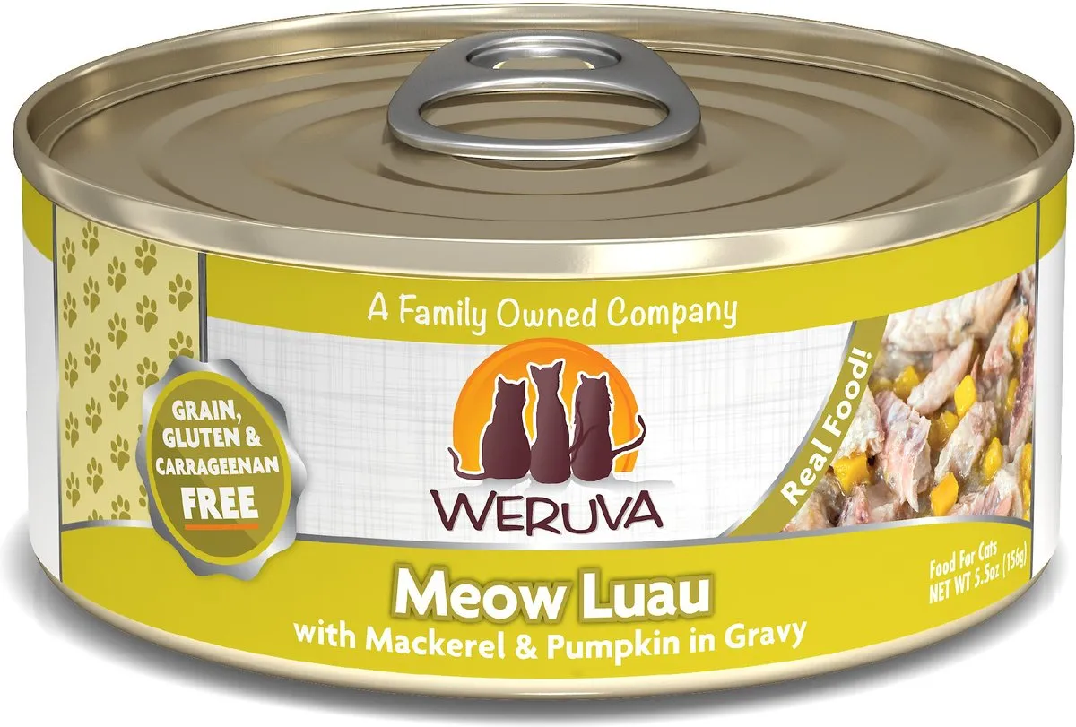 Weruva Meow Luau With Mackerel and Pumpkin Canned Cat Food