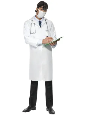 White Doctor Fancy Dress Costume Occupation Fancy Dress