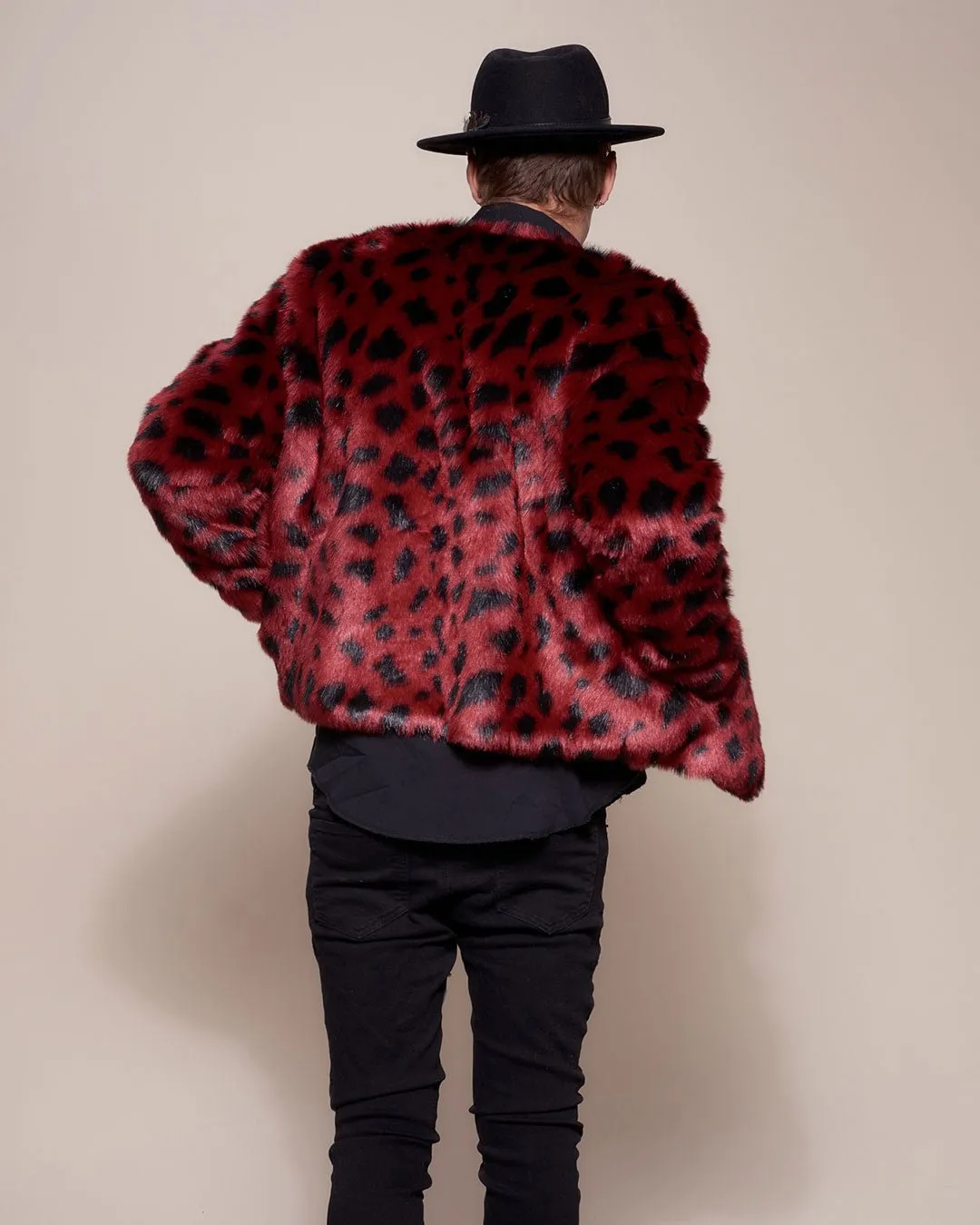 Wild Cat Faux Fur Bomber Jacket  | Men's